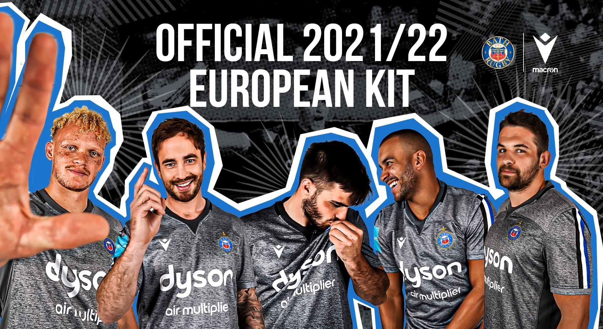 ANTHRACITE GREY AND MELANGE EFFECT FOR THE BATH RUGBY EURO KIT